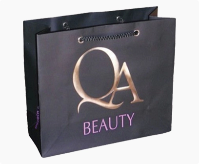 luxury paper box with the fold foil stamped logo